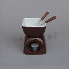 Керамика шоколадный цвет фондю квадратный сыр теплее шоколад горшок