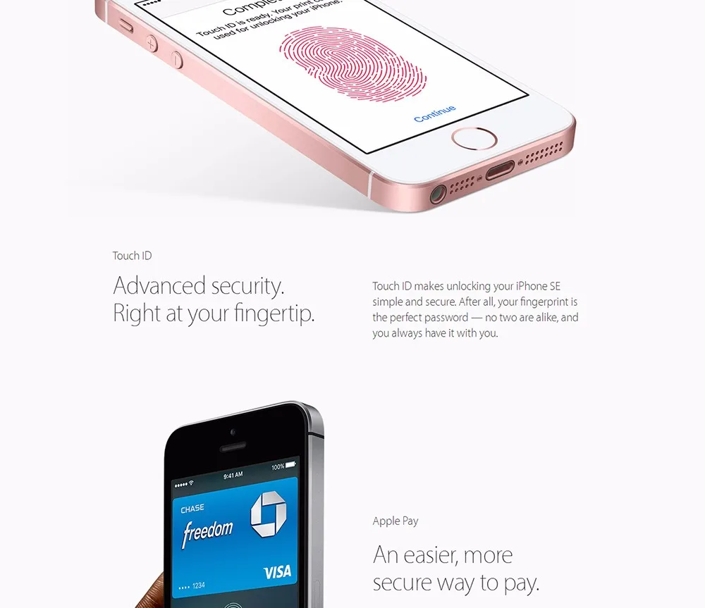 Разблокированный Apple iPhone SE двухъядерный процессор, 2 Гб RAM, 16 ГБ/64 Гб ROM 4 аппарат не привязан к оператору сотовой связи для мобильных телефонов на базе iOS Touch ID чип A9 4," 12.0MP SE чехол для телефона
