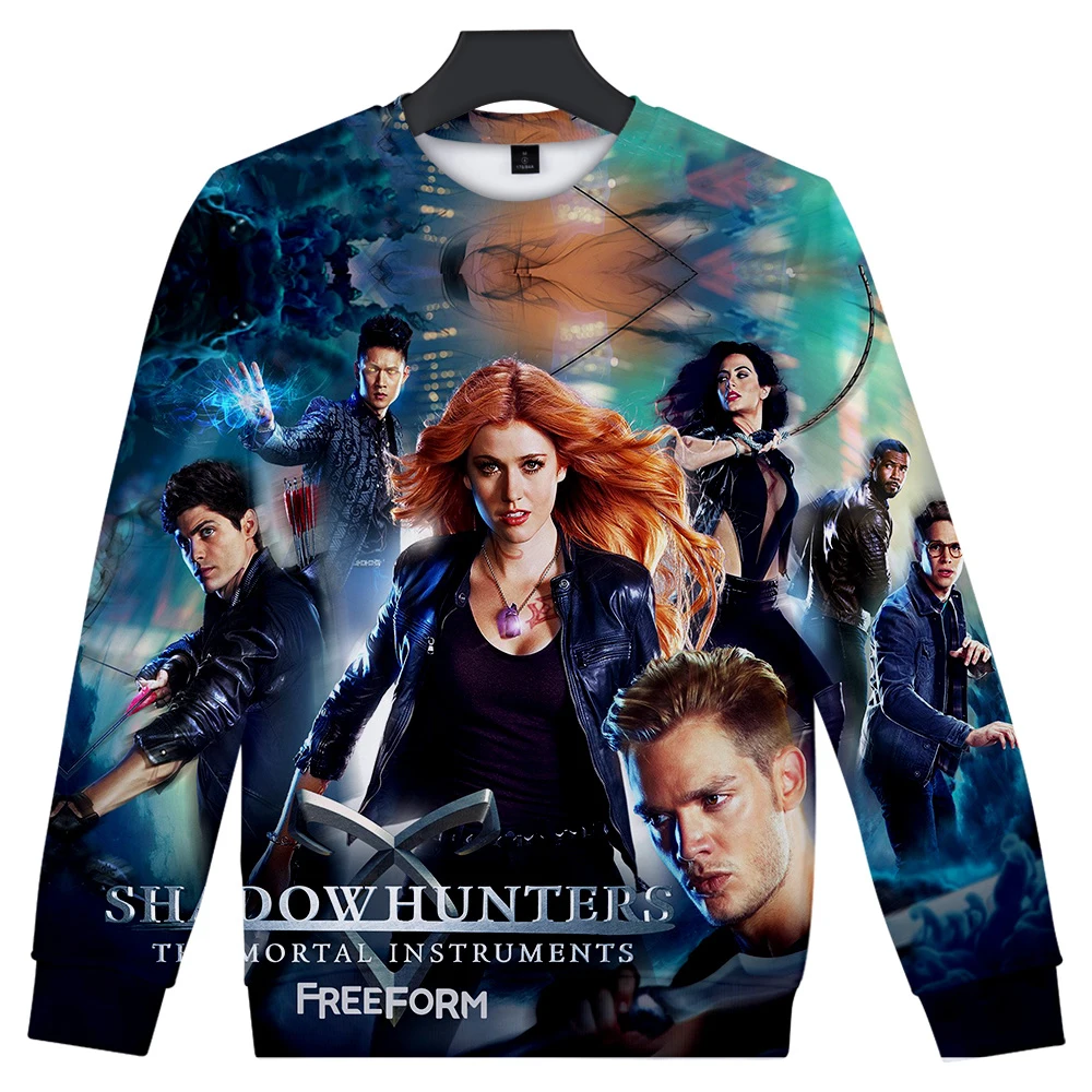 Los cazadores de sombras Clary Fray Jace Wayland sudaderas color genial popular suelto sudadera de los amantes de la camisa - Ropa de hombre