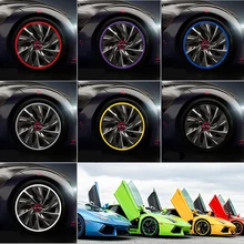Car Wheel Hub Tire Sticker Strip Wheel Rim Protection font b Care b font Cover For