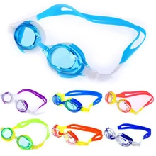 Красочные Регулируемые Детские Водонепроницаемые Силиконовые противотуманные УФ-защитные очки для плавания, очки, очки