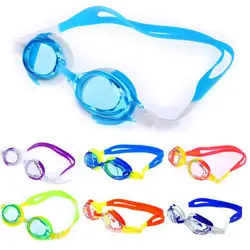 Лидер продаж красочные Регулируемый Для детей Водонепроницаемый силикона анти-туман УФ щит плавательные очки