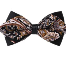 Новая роскошная Корейская версия мужского платья женат Британский галстук хлопок ткань Узор Галстук-бабочка жениха цветок мужчины и женщины