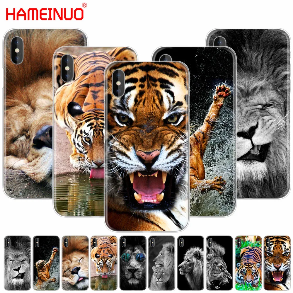 HAMEINUO лев тигр модная одежда с принтом животными для мобильного телефона чехол