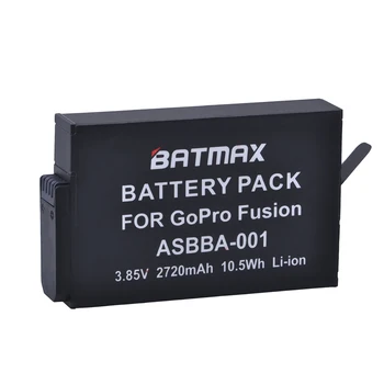 

Batmax 1pc 2720mAh Battery for Gopro ASBBA001 Battery and Gopro Fusion 360-Degree Action Camera