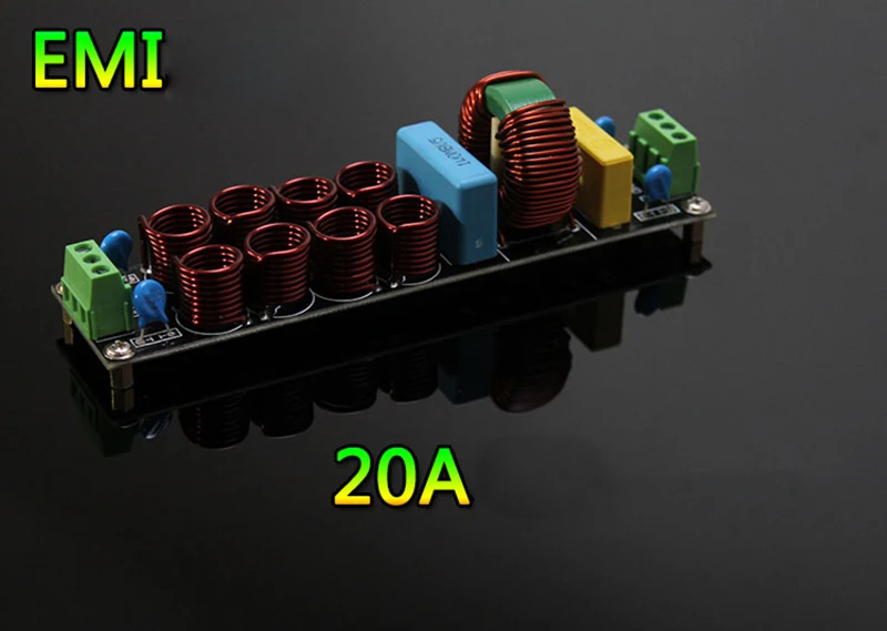 Двухступенчатый Гибридный EMI 18A 20A высокочастотный сетевой фильтр блок питания собранная плата EMI сетевой фильтр розетка модуль