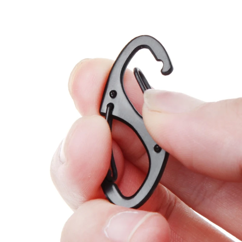 

2pcs 8 Shape Carabiner Mini EDC Keychain Portable Outdoor Hook Hang Buckle Clasp #0706