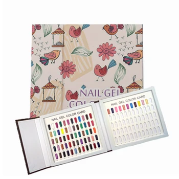 

120 Colors Model Nail Tips Display Book Nail Art UV Gel Polish Salon Manicure Pedicure Tools Color Chart