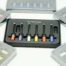 6 шт./упак. стоматологические напильники ручной использовать Protaper Универсальный корневого канала нити файл Эндодонтический прибора endo SX-F3