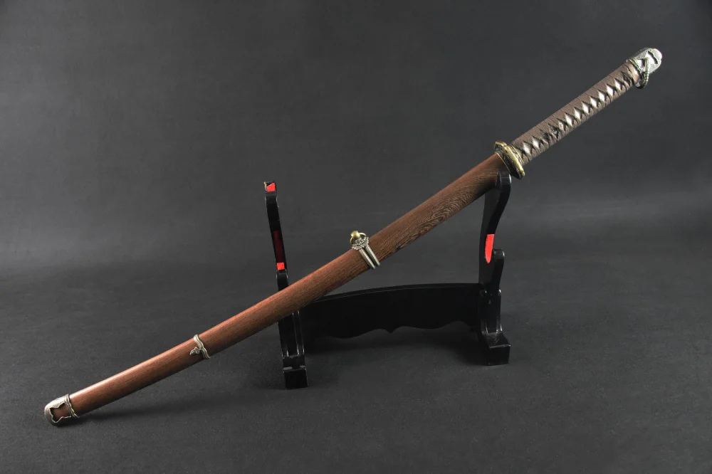 Full Tang Japanese Samurai Saber Sword 1060 high Carbon Steel Real Katana Sharp Edge Can Cut Bamboo