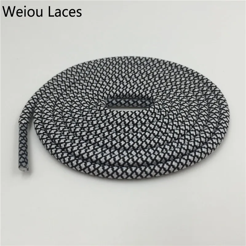 Weiou outdoor 4.5mm Hiking Boot Laces Polyester Rope Lacing Sports Running Shoestring Color Shoelace For Basketball Shoe sneaker