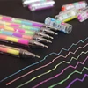 6 Pcs / Lot New Korean Stationery Cute Design Ink 6 Colors Highlighter Pen Marker Stationery Point Pen Colorful Writing Supplies ► Photo 2/6