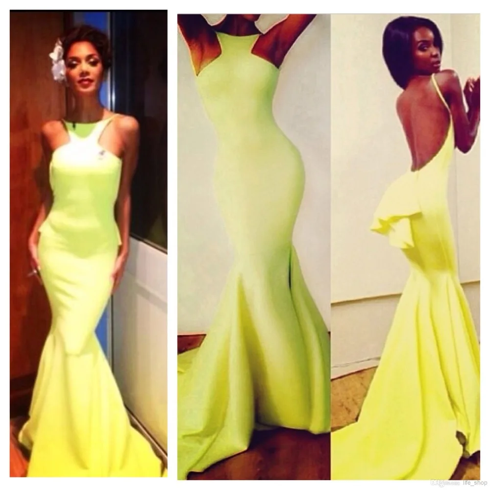 Sexy Yellow Prom Dresses 2014