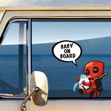 Креативный дизайн, Детская Наклейка на автомобиль, водонепроницаемая автомобильная наклейка, аксессуары для детей на доске, согревающая Автомобильная наклейка