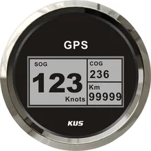 85 мм Цифровой gps Спидометр, speedo gps Спидометр Универсальный автомобильный ремень мотоцикла черная Лицевая панель 12 V/24 V