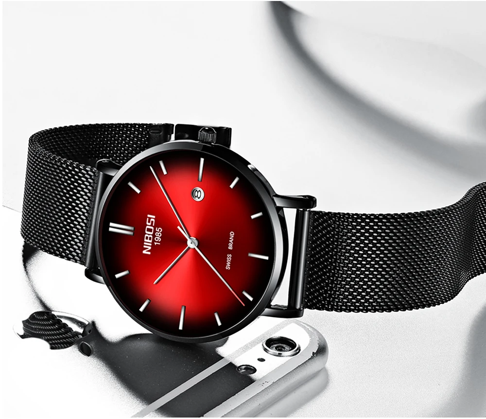 NIBOSI Men And Women Watches Top Brand Luxury Unisex Watch Waterproof Classic Simple Quartz Wrist Watch Erkek Kol Saati Relogios (7)