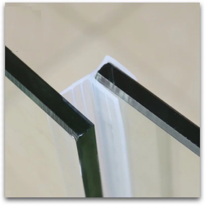 Уплотнительная прокладка 10 мм Стеклянная Безрамная экранная душевая прокладка для дверей и окон в комнате балконные уплотнения 1 м F