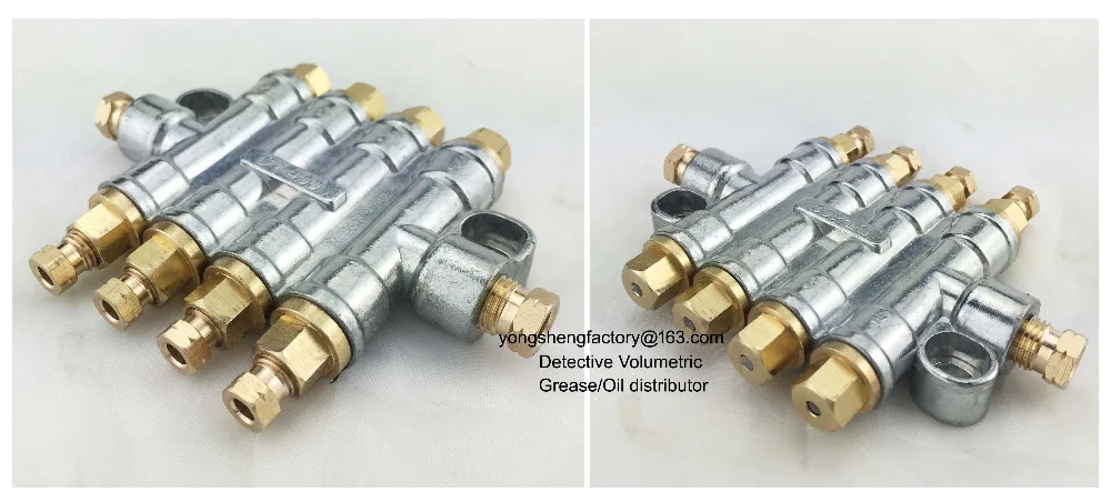 Volumetrischer Fettverteiler 4-Wege - Für Aluminium-Zentralschmiersysteme