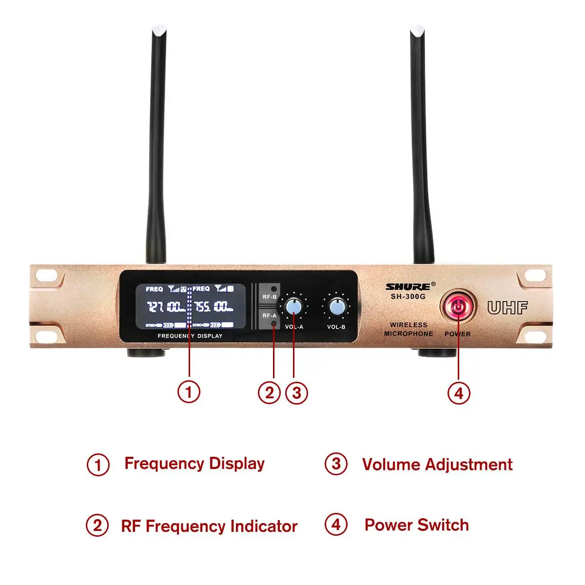 Professional UHF беспроводной микрофон-Динамик ручной микрофон караоке Mic музыкальный плеер пение регистраторы микрофон KTV