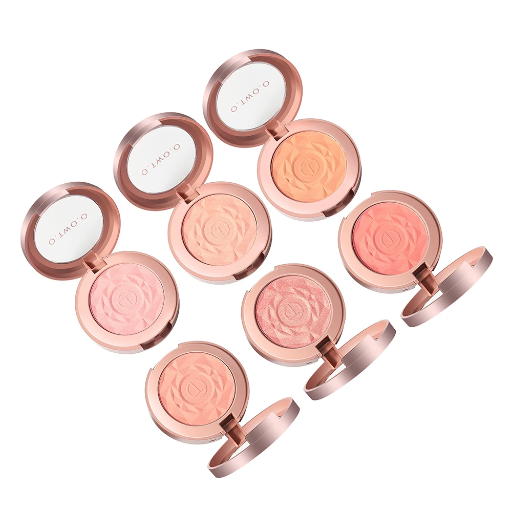 

Manooby Monochrome Blush Modification Brightening Complexion Long Lasting Makeup with Brush and Mirror