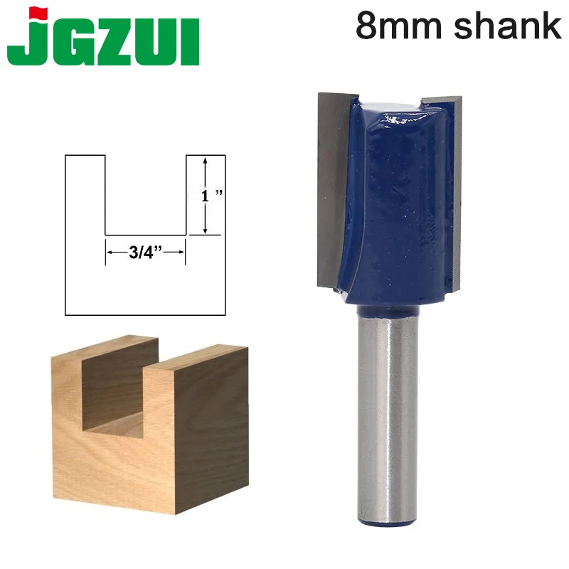 1PC 8mm Shank high quality Straight/Dado Router Bit Set Diameter Wood