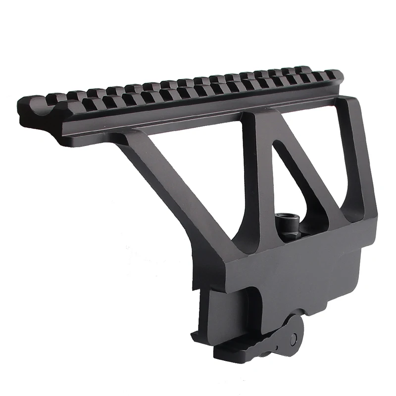 Billige Quick Detach AK Pistole Montieren Basis Picatinny Side Schiene Montage Für AK 47 AK 74 Jagd Zielfernrohr zubehör HT2 0005