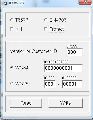 125 кГц RFID ID EM считыватель и писатель и копир/Дубликатор(ATA5577/T5557/T5567/EM4305/5200) с программным обеспечением