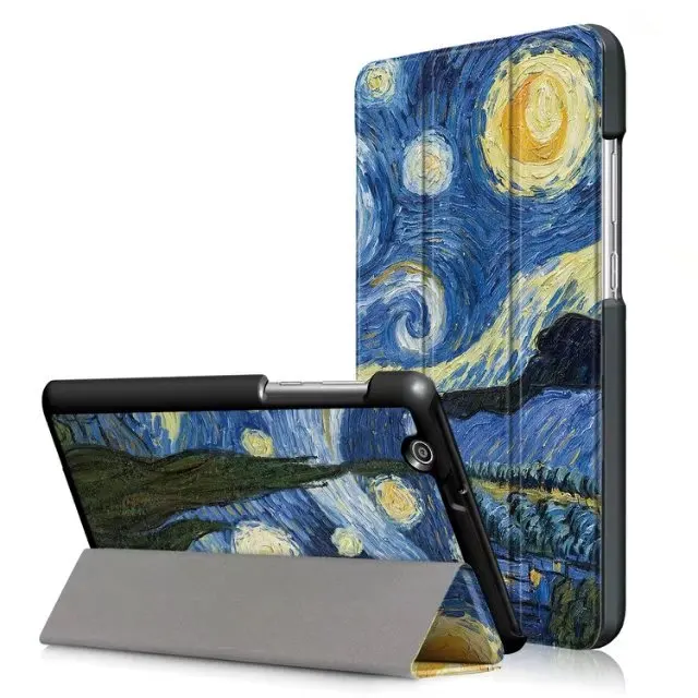 Умный чехол для huawei MediaPad T3 7 3g BG2-U01(не подходит для huawei MediaPad T3 7,0 Wi-Fi BG2-W09) планшет откидная крышка оболочка+ ручка - Цвет: Золотой