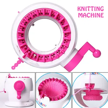 

Weaving Loom Toy DIY Knitting Machine Hand Knitting Machine Rabbit Shape 22Needle Plastic Weave Scarf Toy Learning Applied