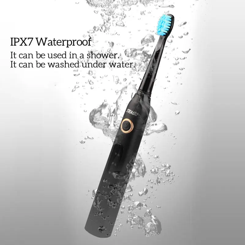 

Waterproof Electric Toothbrush Rechargeable Tooth Brush With 5 Cleaning Modes Oral Hygiene Dental Care kids Sonic Teeth Brushes