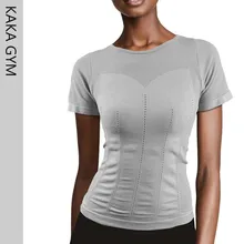 Бесшовные рубашки для йоги, спортивная одежда для спортзала, рубашки для бега, рубашки для фитнеса, быстросохнущие женские спортивные топы, спортивная одежда, топы для тренировок для женщин