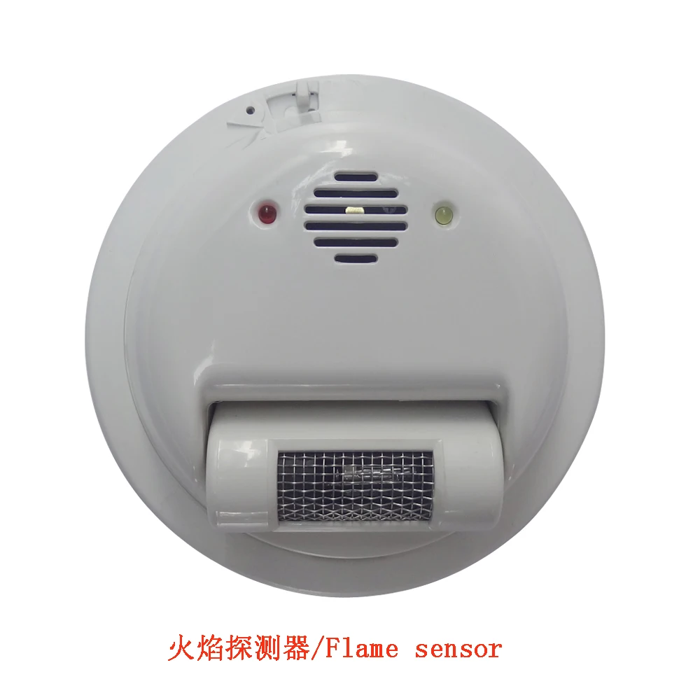 NEW 2000E Wire Fire Alarm Sensor Flame Detector For Home Security Oil Gas Station Ultraviolet Ray Light Output NO NC Relay 1 pcs 12vdc wired type ceiling gas leak detector fire control alarm home security normally close relay output signal