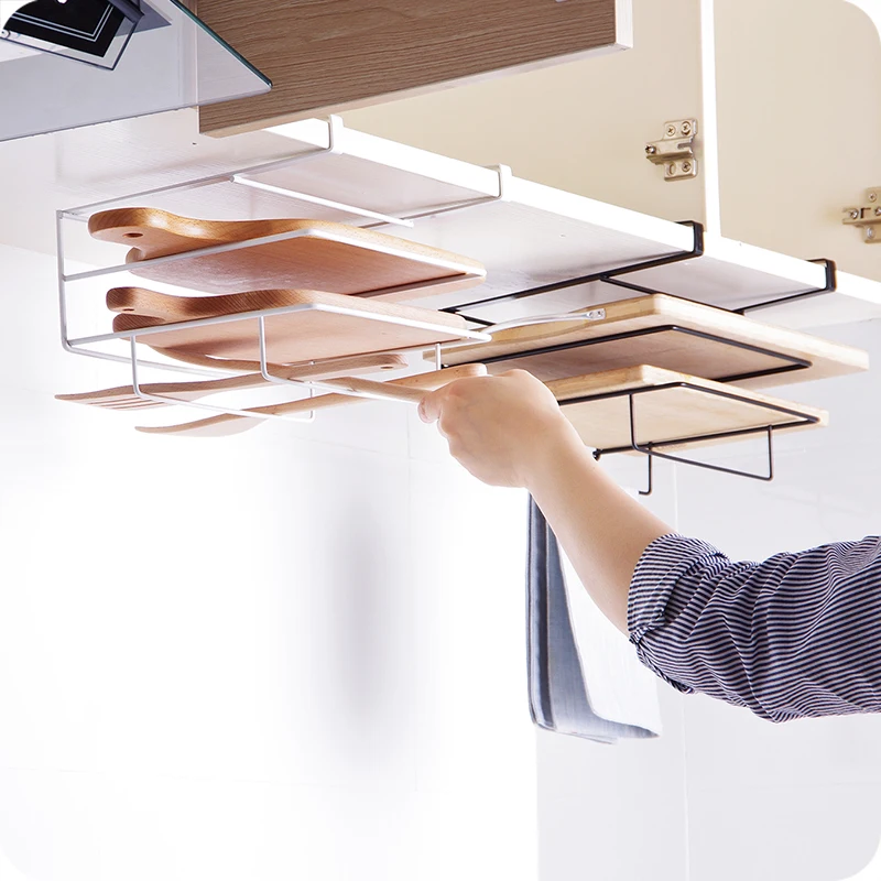 Multi layer Iron Shelf Multifunctional Cutting Board Storage