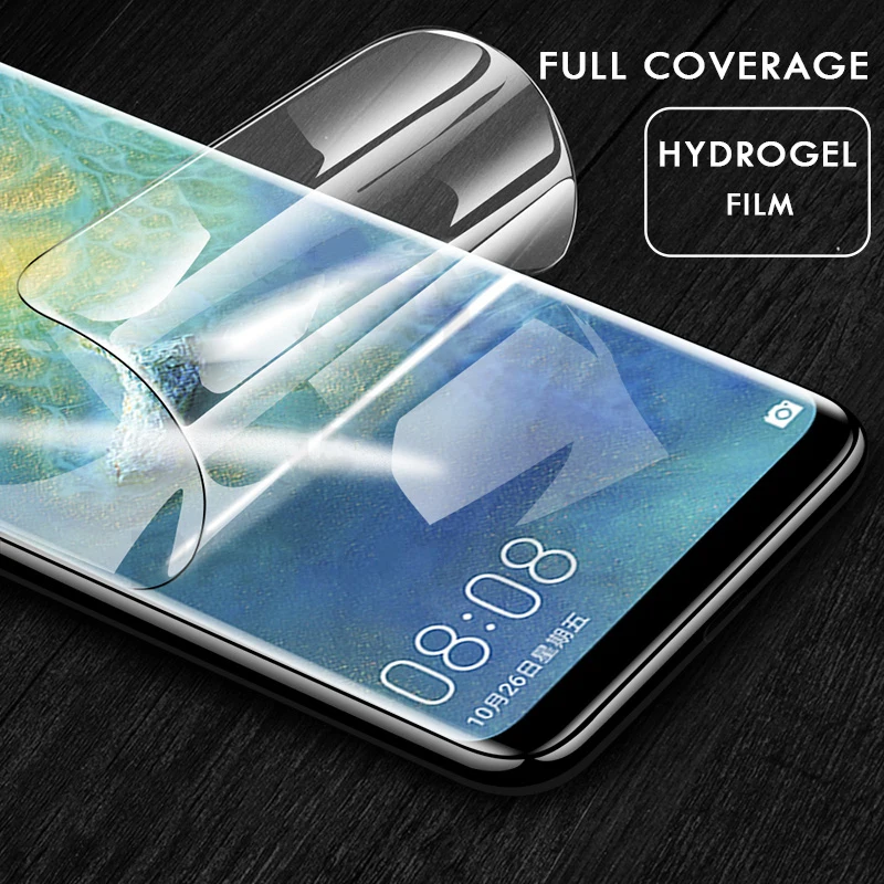Полностью Мягкая Гидрогелевая Защитная пленка для Huawei Mate 20 Pro P30 P20 Lite Honor 8X Max 10 9 Not