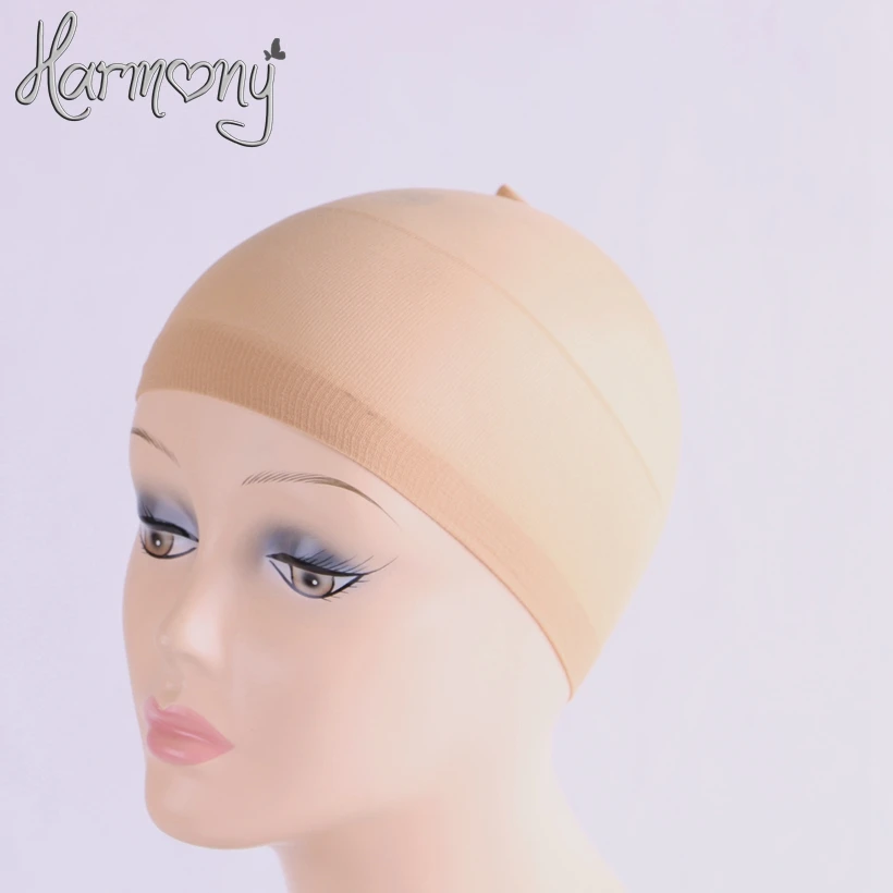 30 pcs/15packs NEW Deluxe Dream Beige Wig Cap Stretchable Elastic Hair Net Snood Wig Cap Hairnet Hair Mesh