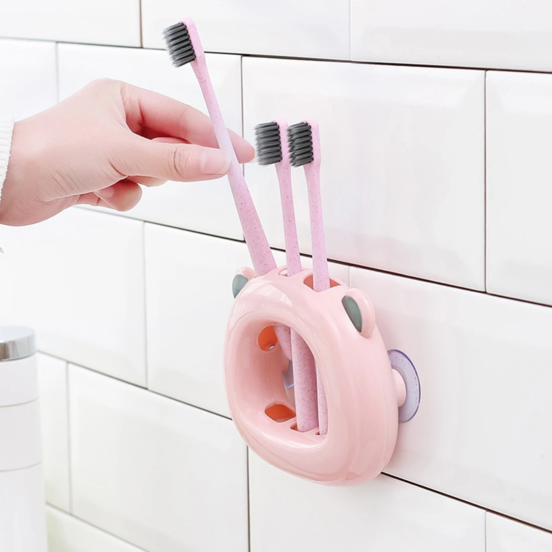 Wall Suction Hook Toothbrush Holder Save Space For Lovers Of Lovely Home Household Bathroom Accessories Washroom Shelf