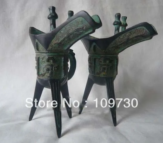 

GG 0010 1 bronze statue of a glass of wine to China
