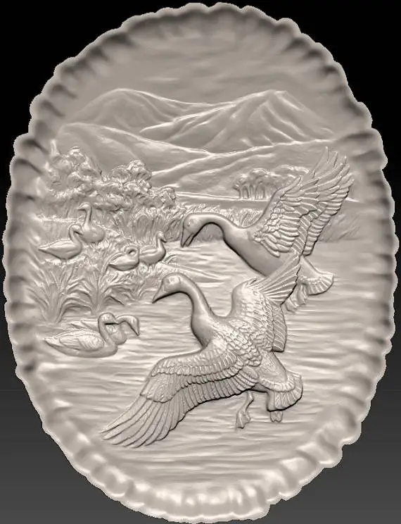 3D STL модель для ЧПУ Уток (es)