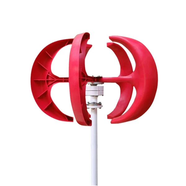 Vertical Axis Wind Turbine Generator VAWT 300W 12VDC Light and Portable Wind Generator Strong and Quiet