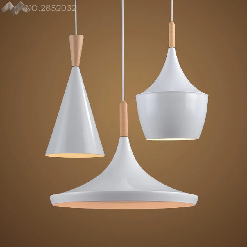 

Wood Aluminium Vintage Lamp Restaurant Dining Room Coffee Hall Pendente de teto Laparas Nordic Minimalist Retro Pendant Light