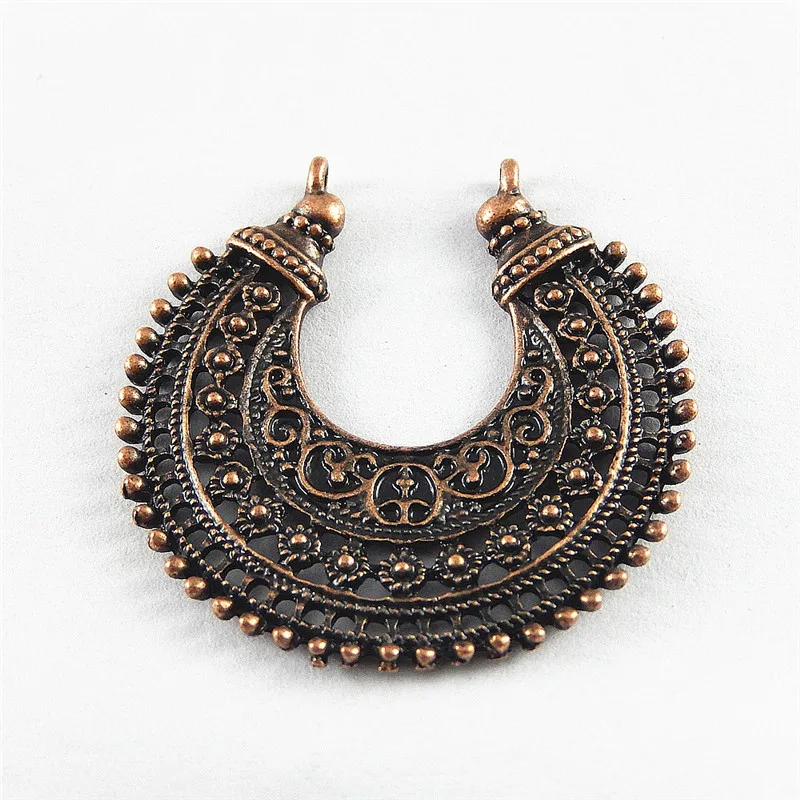 

10pcs Antique Style Red Copper Tone Crescent Jewelry Making Charms Finding Jewelry Making Accessory 39*39*2mm 52068