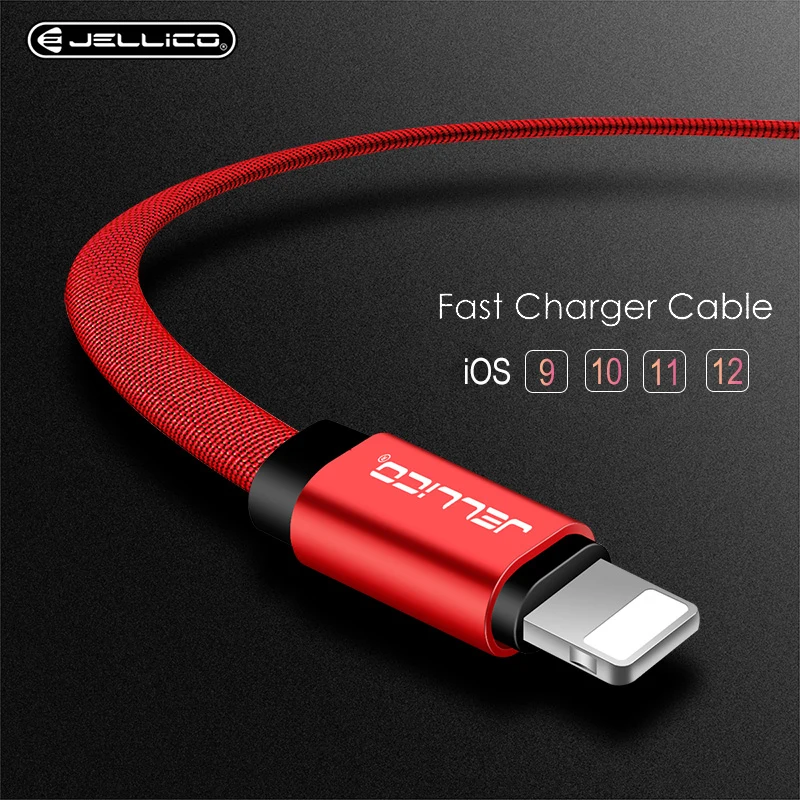 Jellico 3.1A كابل يو اس بي ل فون XS ماكس شاحن USB كابل بيانات ل فون X 8 7 6 سريع كابل شحن الهاتف المحمول الحبل Adapte Jellico 3.1A كابل يو اس بي ل فون XS ماكس شاحن USB كابل بيانات ل فون X 8 7 6 سريع كابل شحن الهاتف المحمول الحبل Adapte