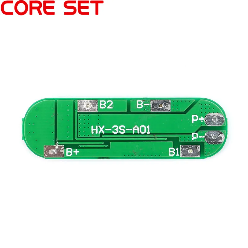 Защитная плата для литий ионного аккумулятора 3S 18650 4A 11 1 V PCB BMS зарядный модуль 3s