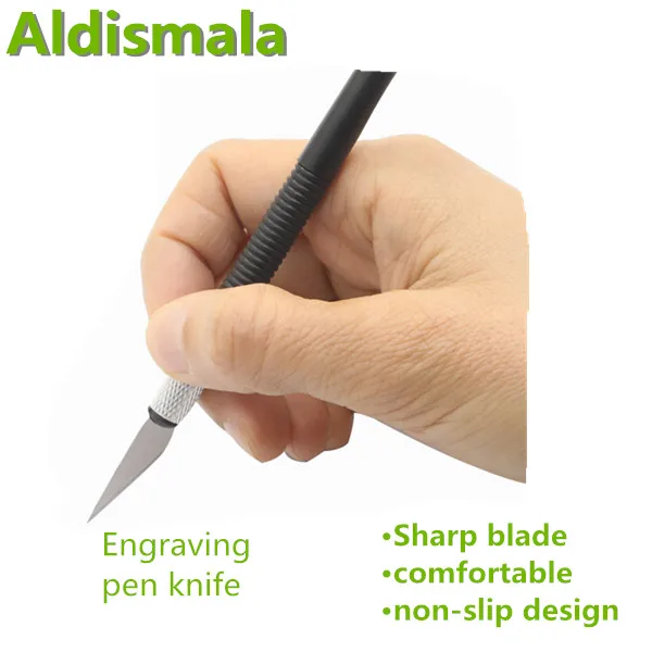 

Aldismala 6 Blades Craft Artwork Cutting Knife DIY Carving Knife Stencil Scoring Hobby Model Repairing Sculpture Scalpel Knife