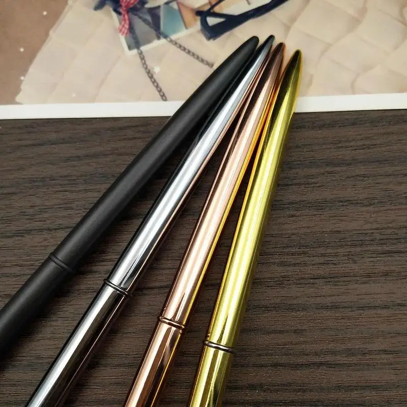 0,7 мм Металлические Блестящие Золотые портативные шариковые ручки Sivler для письма, школьные, офисные, деловые принадлежности, детский день, подарок для студентов