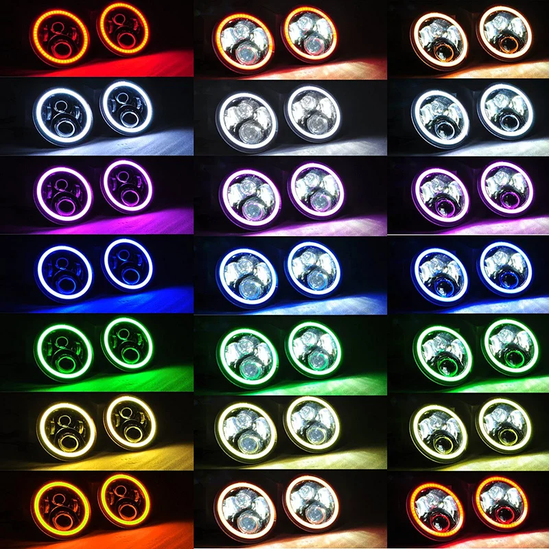 DOT RGB60W 7 дюймов 883 светодиодные фары проектор для ультра классического Electra Glide Street