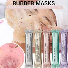 Diy spa colágeno rosa ácido hialurônico máscara facial em pó anti envelhecimento anti rugas descascar máscara facial de borracha(China)