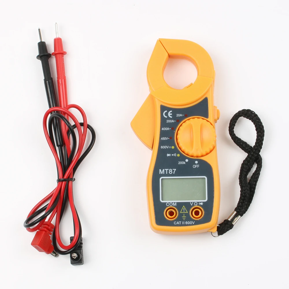 

High quality MT87 Digital Clamp Meter Multimeter DC AC Voltage Current Tongs Resistance Amp Ohm Tester Electronic Medidor