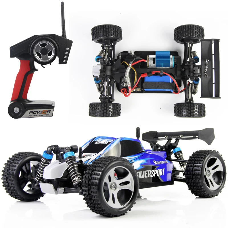 Wltoys A959 RC 1:18 Масштаб RC автомобиль 4WD 45км/ч внедорожные высокое Скорость р/у автомобиль для дрифта радио Управление рок-кроулинга, Управление автомобиля