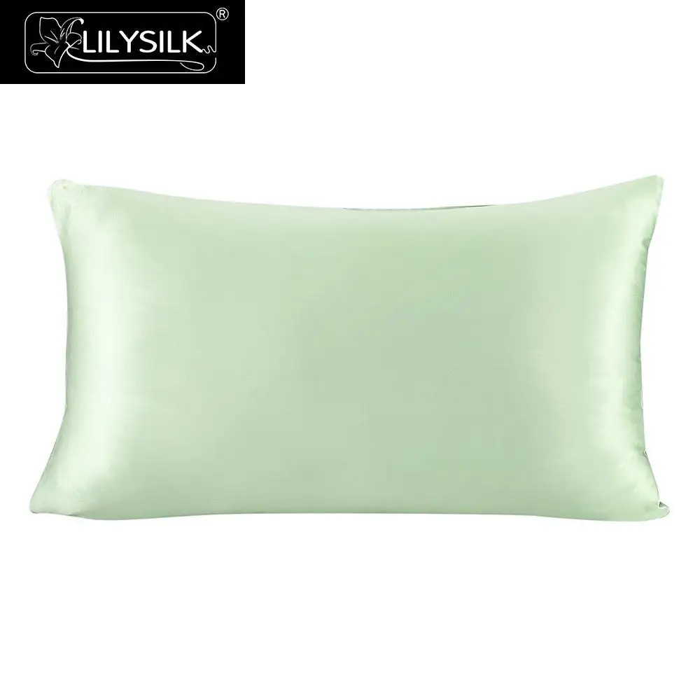 

LilySilk Pure 100 Silk Pillowcase Hair With Hidden Zipper 19 Momme Terse Color Clearance Sale 1 piece Free shipping